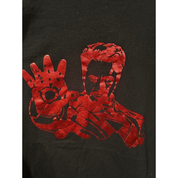 Marvel Avengers Disney Ironman Red Foil Silhouette Tee 3XL - Picture 2 of 3